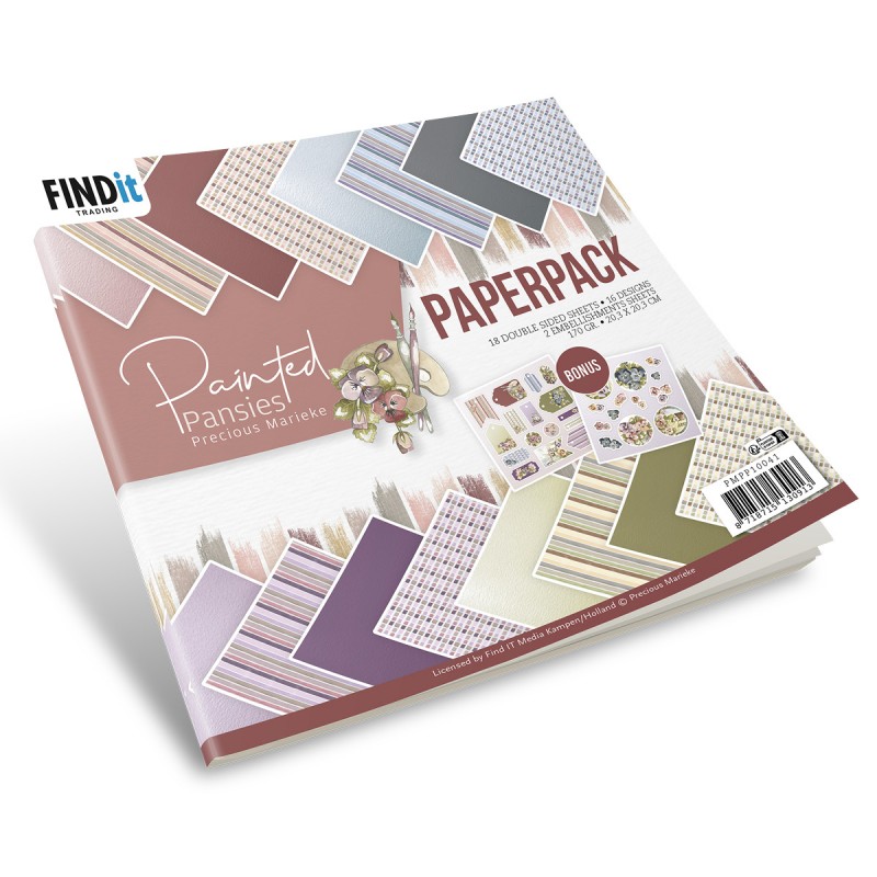 Paperpack - Precious Marieke - Painted Pansies