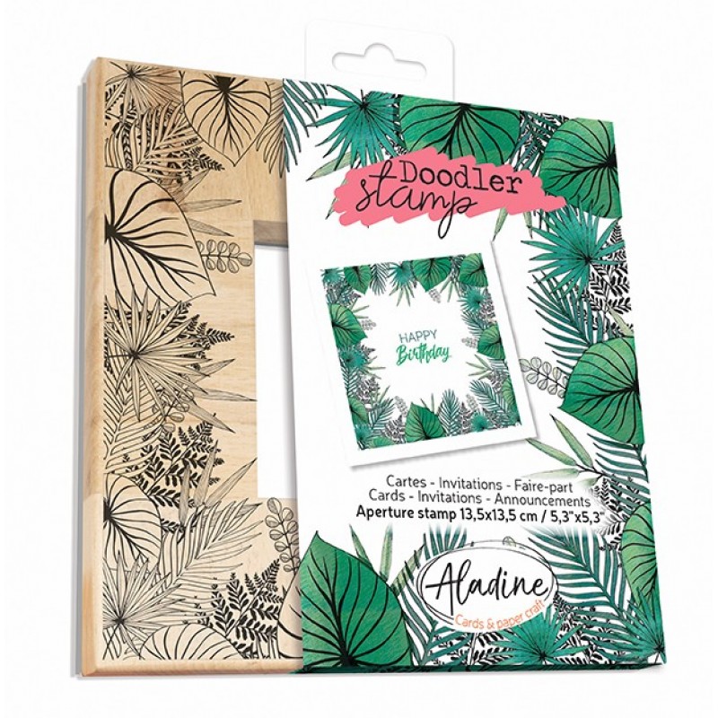 WOODEN DOODLER STAMP TROPICAL