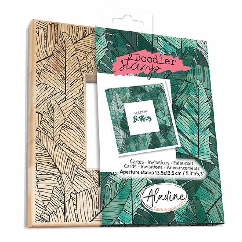 BIG LEAVES Wooden Doodler Stamp