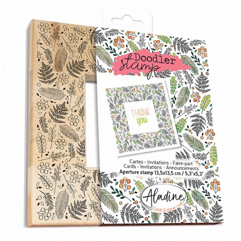 FOLIAGE Wooden Doodler Stamp