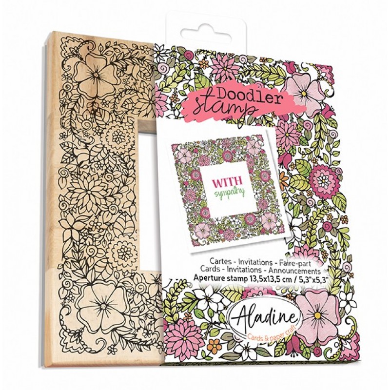 FLOWERS Wooden Doodler Stamp