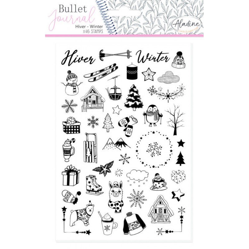 Winter Stamp Bullet Journal