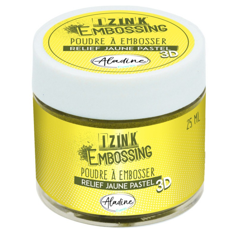 IZINK EMBOSSING POWDER PASTEL YELLOW - 25ML