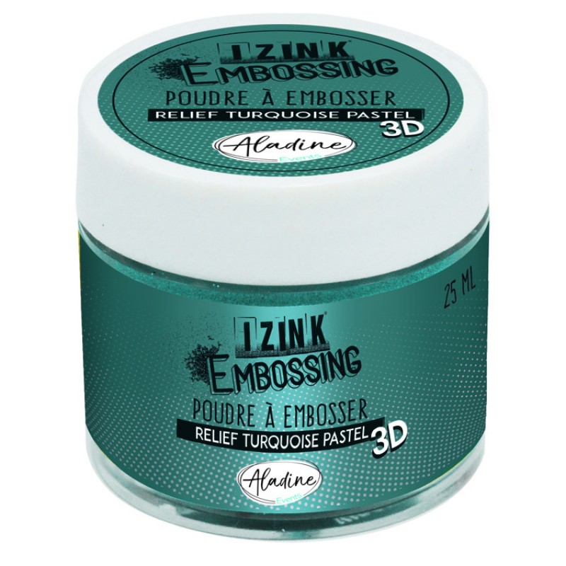 IZINK EMBOSSING POWDER PASTEL TURQUOISE - 25ML