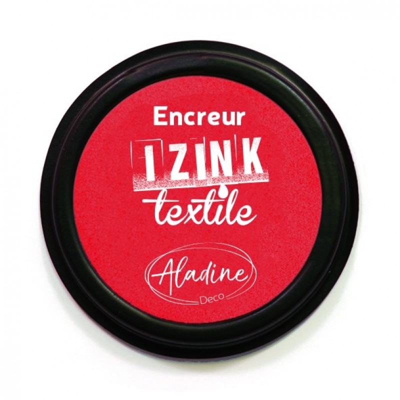 ENCREUR IZINK TEXTILE ROUGE SANTAL