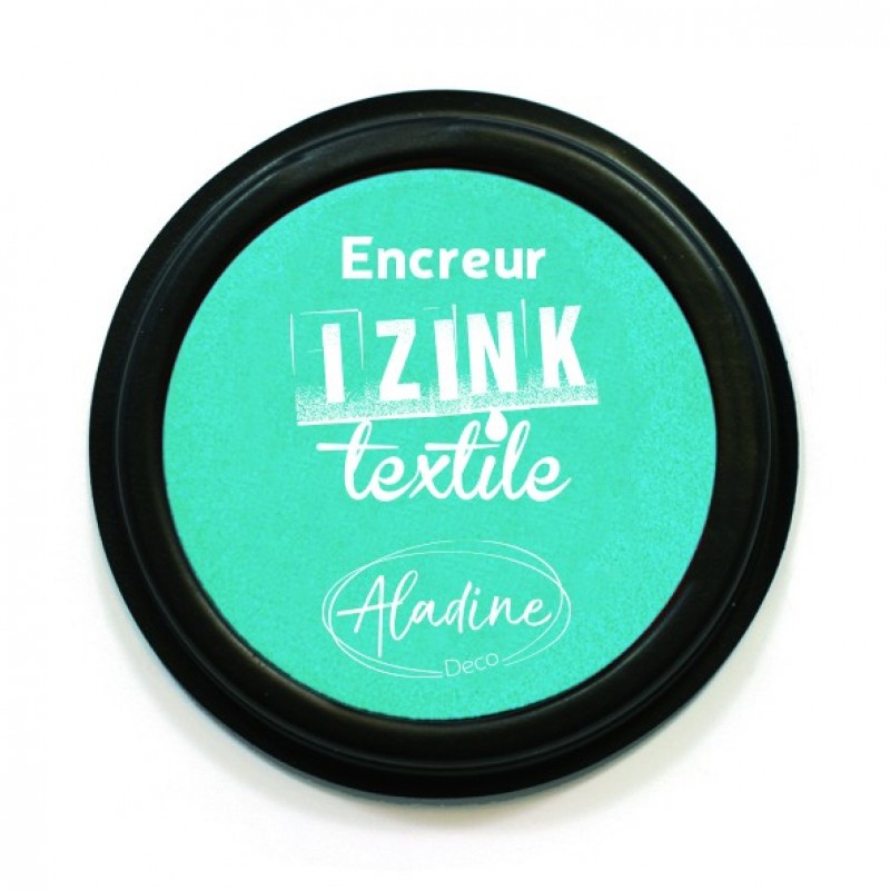 Encreur Izink Textile Turquoise Pastel