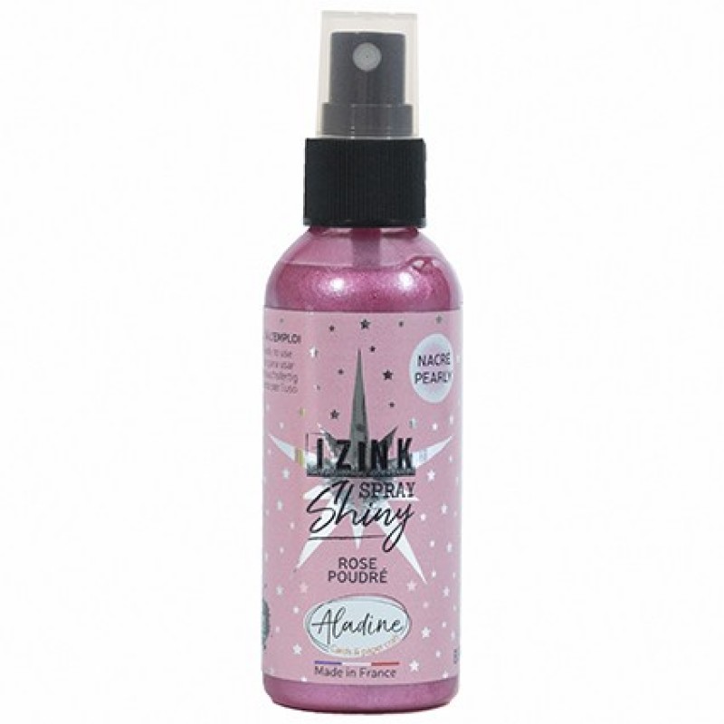 IZINK SPRAY SHINY - POWDER PINK