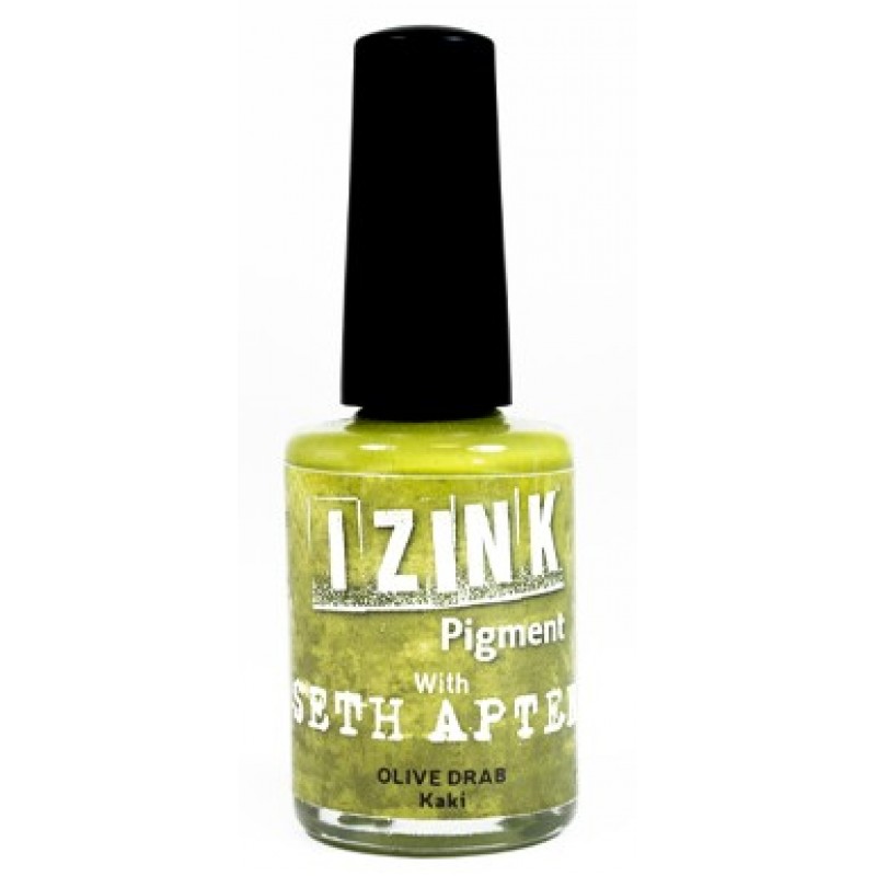 Kaki - Olive Drab Izink Pigment by Seth Apter