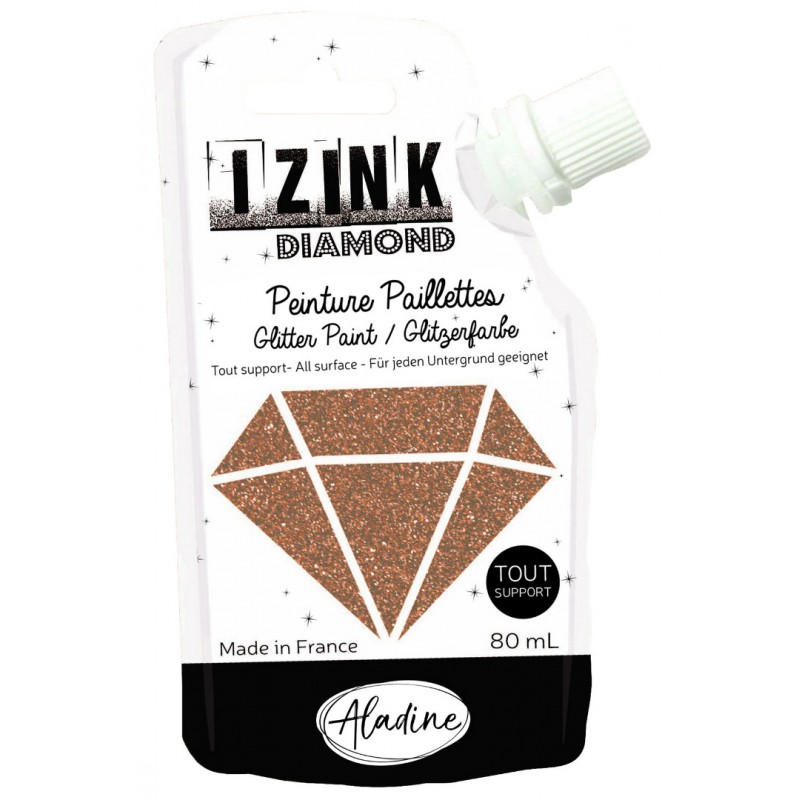 Copper Gold Glitter Paint Izink Diamond