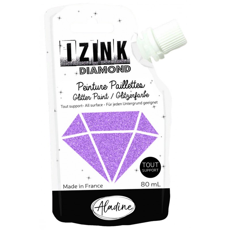 Pink  Glitter Paint Izink Diamond