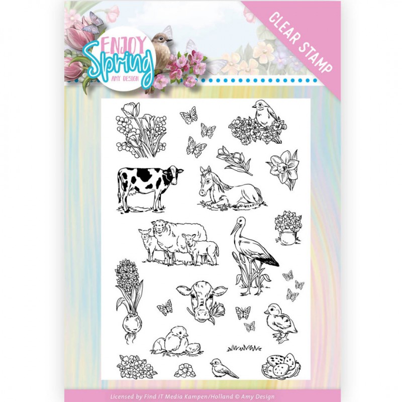 Clear Stamps Enjoy Spring