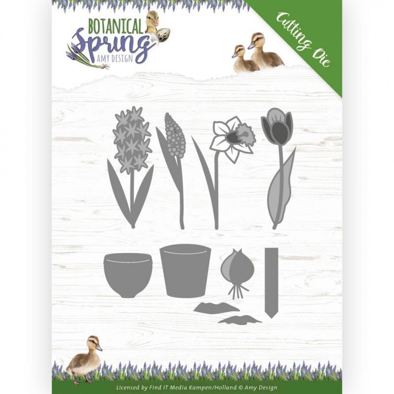 Bulbs and Flowers Botanical Spring Cutting Die by Amy Design