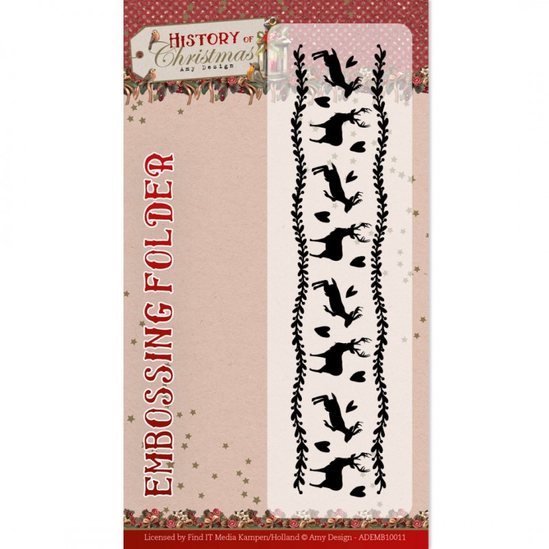 Embossing Folder - Amy Design - History of Christmas