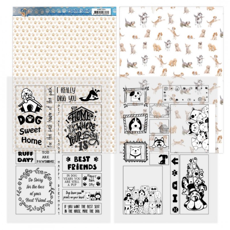 Mica Sheets  - Dog's Life van Amy Design