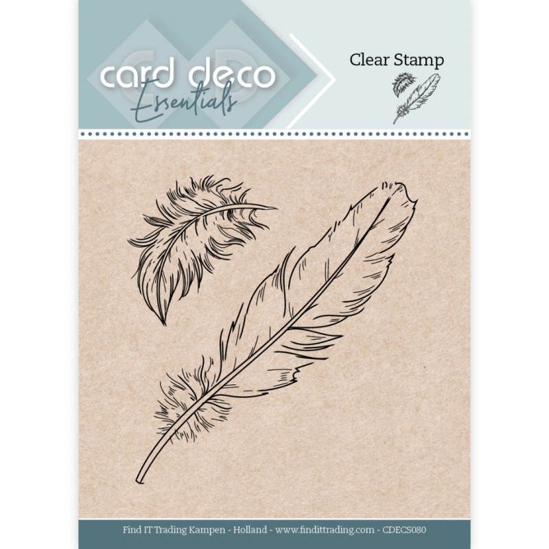 Card Deco Essentials Clear Stamps - Feather Card Deco Essentials Clear Stamps - Feather