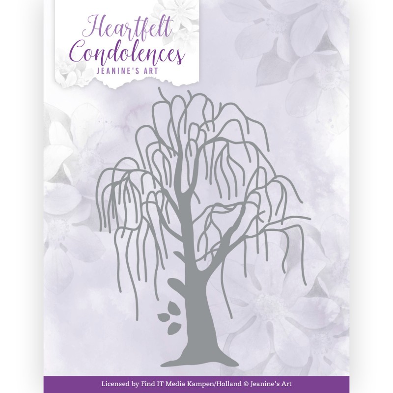 Dies - Amy Design - Jeanine's Art - Heartfelt Condolences - Weeping Willow