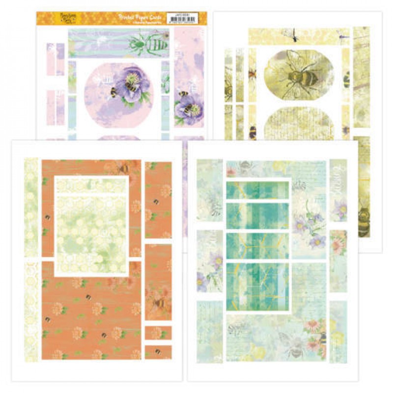 Printed Figure Cards - Jeanines Art - Buzzing Bees