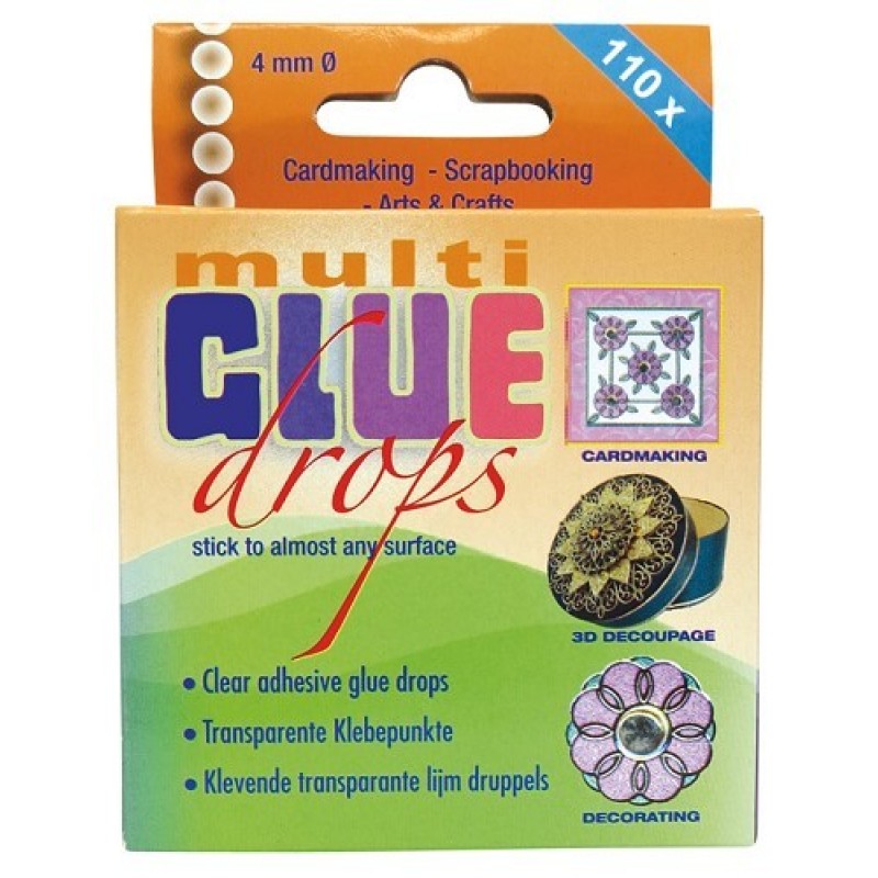 Multi glue drops 4 mm (10 pcs.) oute rbox