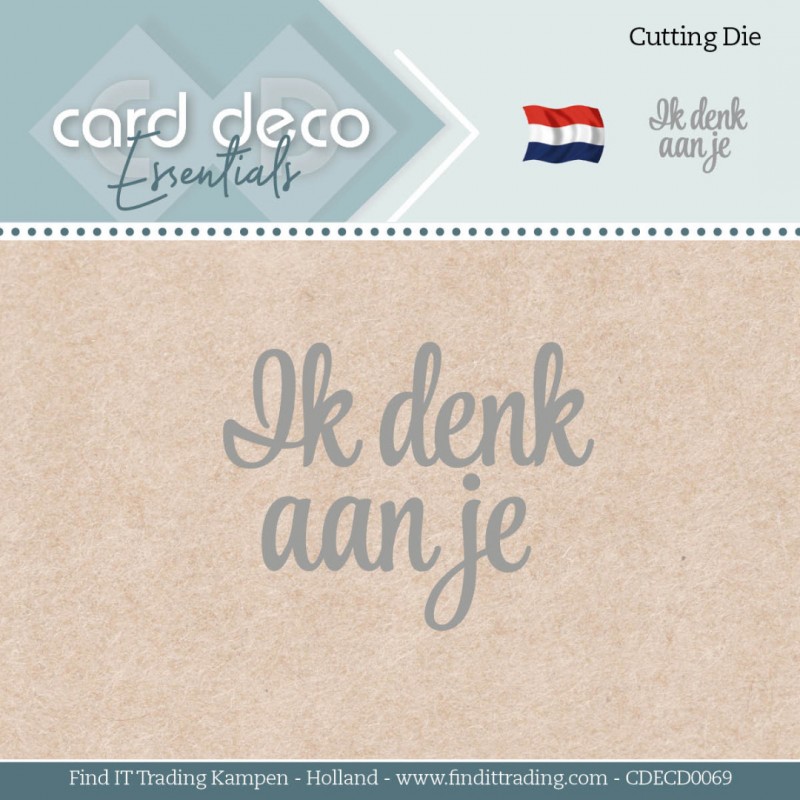 Card Deco Essentials - Dies - Ik denk aan je