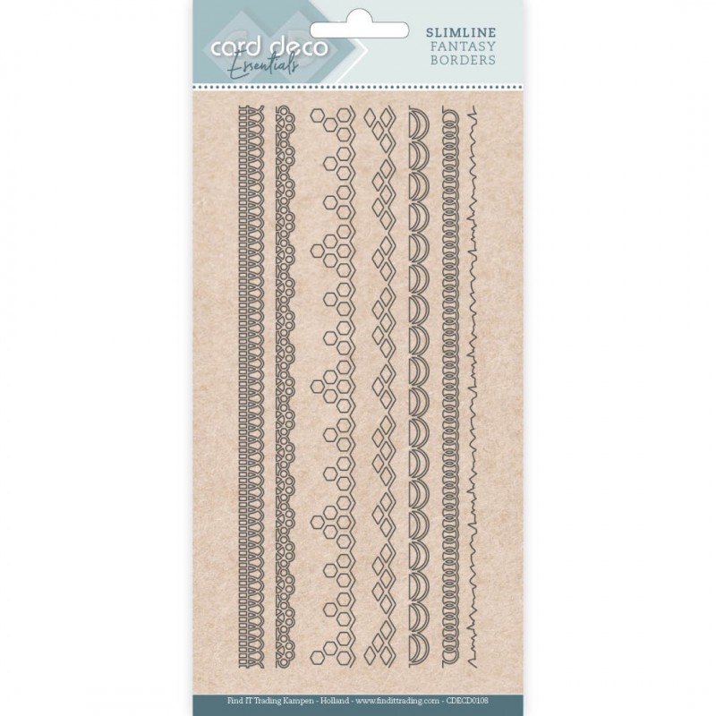 Card Deco Essentials - Slimline Dies - Slimline Fantasy Borders