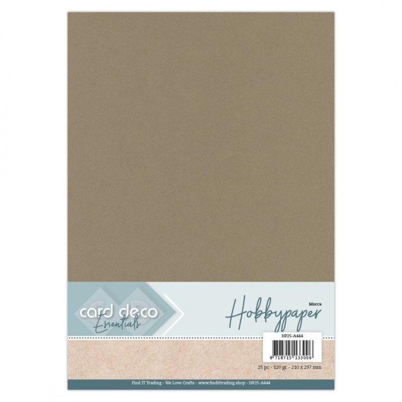 Card Deco Essentials - Hobbypapier - Mokka