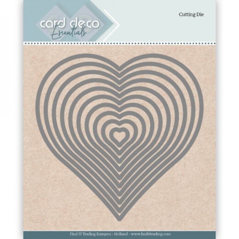 Card Deco Cutting Dies Nesting Heart