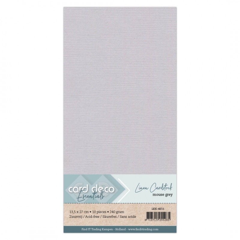 Vierkant Muisgrijs Linnenkarton