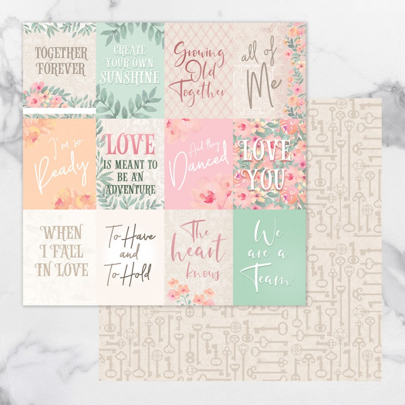 Nr. 11 Double Sided Patterned Papers Secret Love