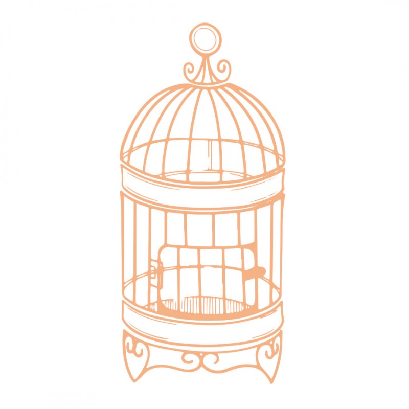 Small Birdcage Mini Stamp (1pc)