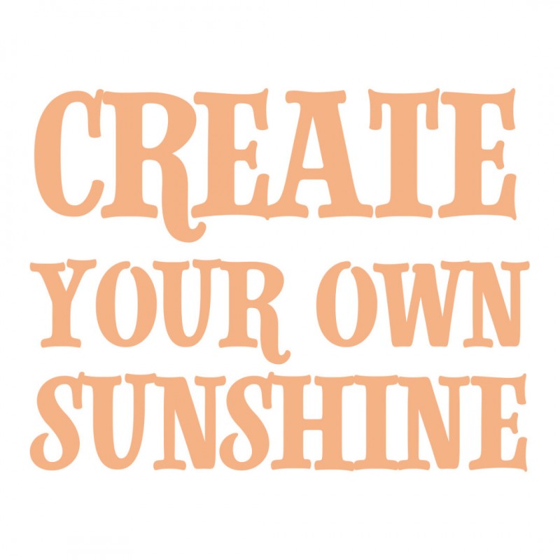 Create Your Sunshine Sentiment Mini Stamp (1pc)