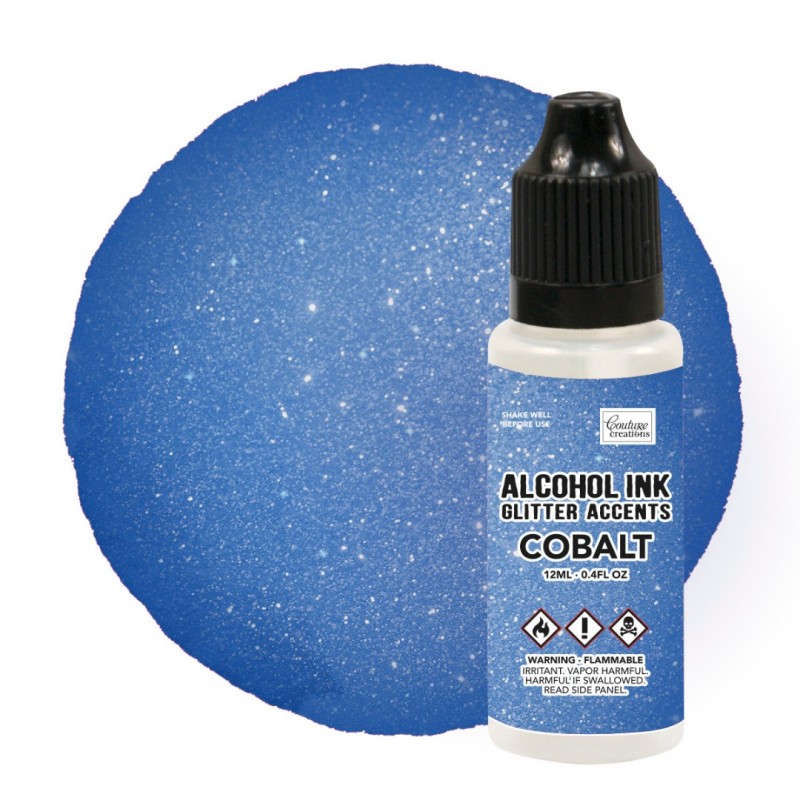 Cobalt - Alcohol Ink Glitter Accents - 12mL | 0.4fl oz