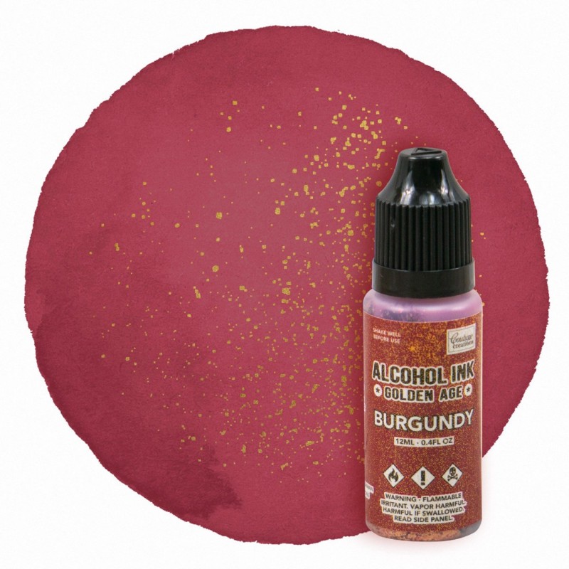 Alcohol Ink Golden Age Burgundy