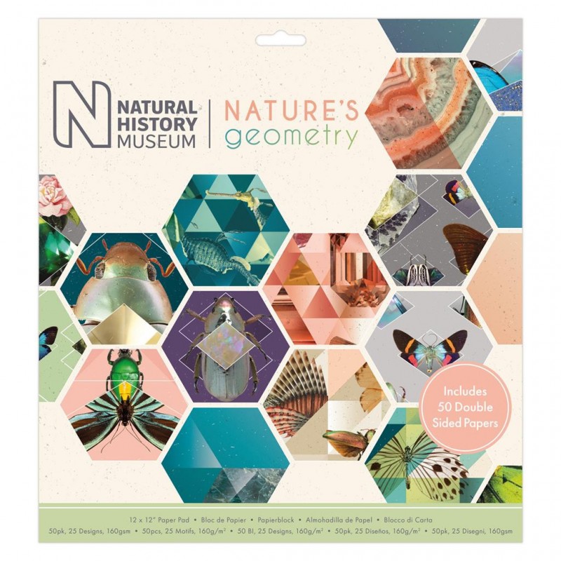 12 x 12" Paper Pad (50pk) - Nature's Geometry