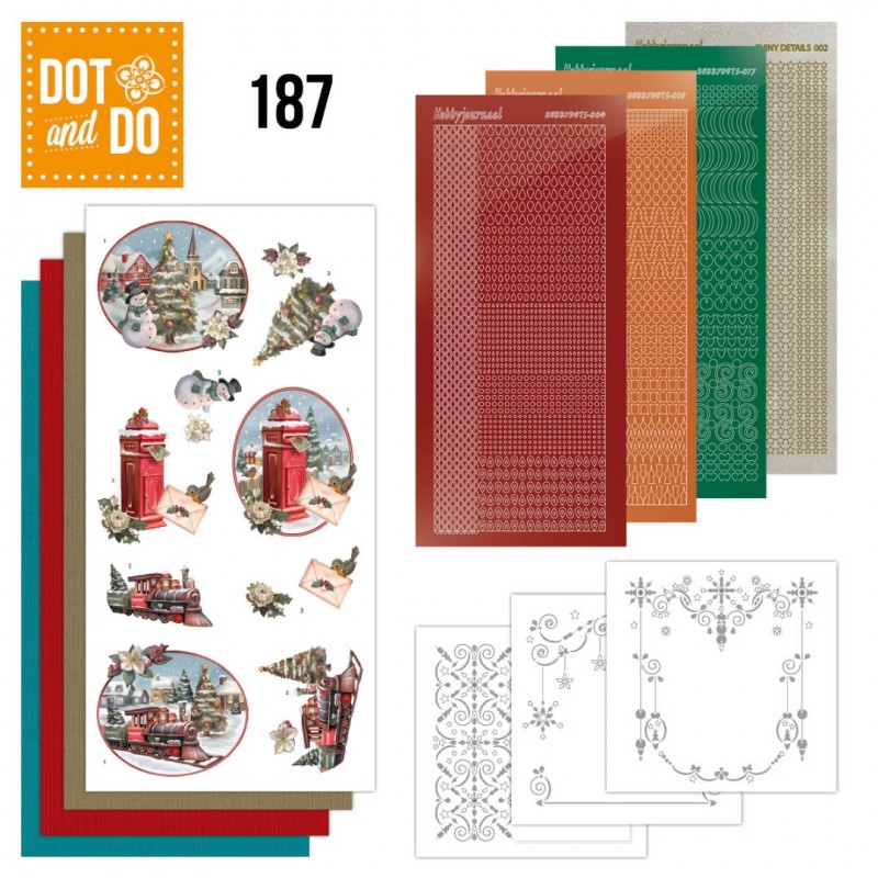 Nr. 187 Dot and Do Christmas Train - Nostalgic Christmas by Amy Design