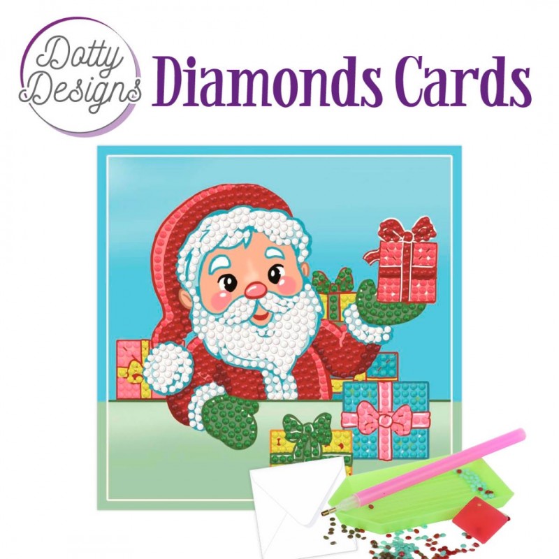 Santa Diamonds Cards by Dotty Designs