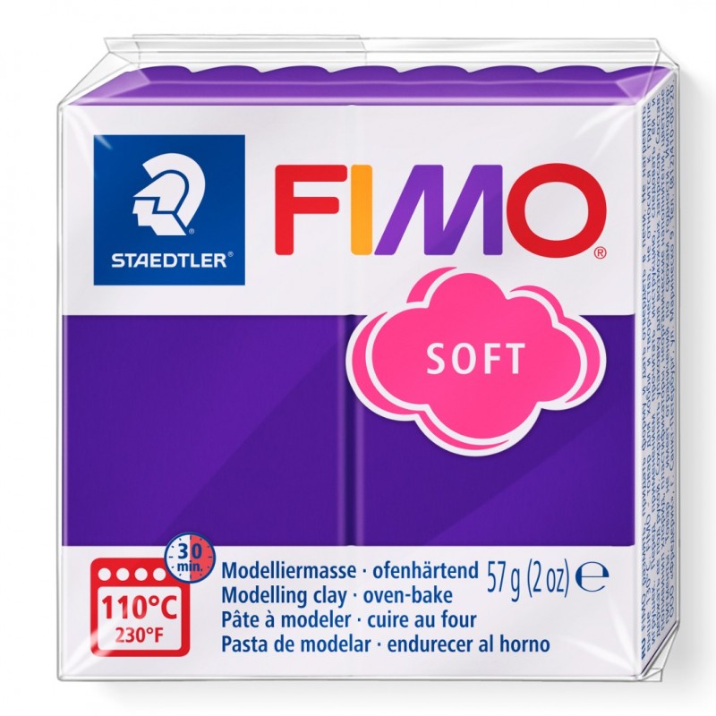 Fimo soft boetseerklei 56 g pruim