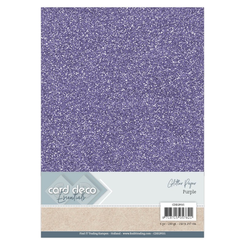 A4 Paars Glitterpapier