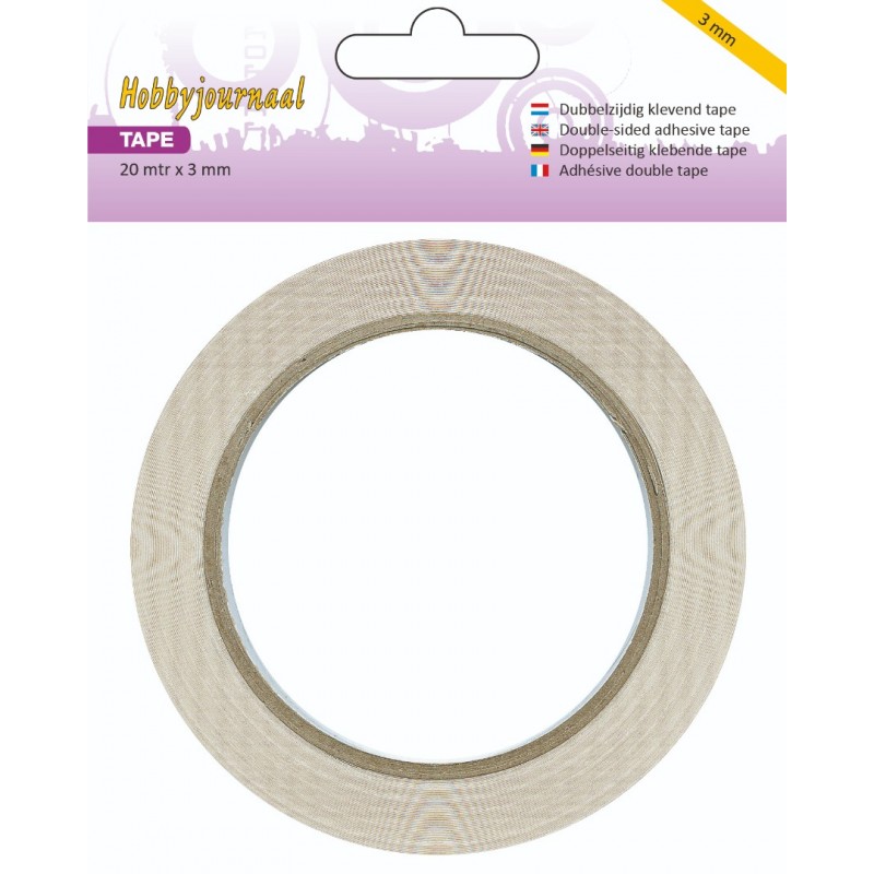 Hobbyjournaal - Double Sided Tape - 3 mm