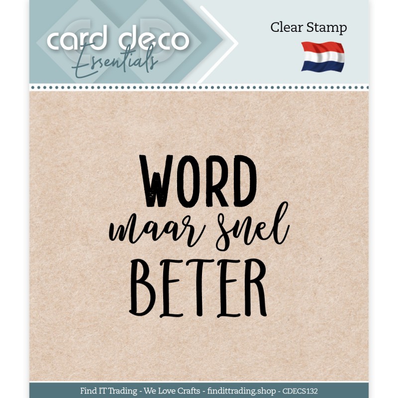 Word maar snel beter - Clear Stamp - Card Deco Essentials