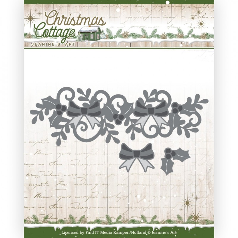 Dies - Jeanine's Art - Christmas Cottage - Christmas Swirl Border