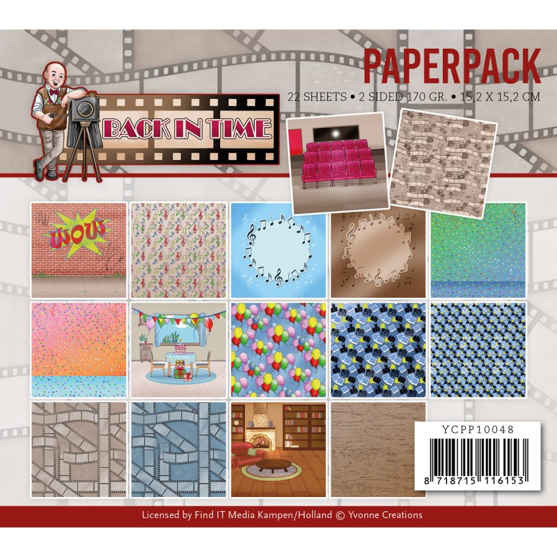 Paperpack - Yvonne Creations - Big Guys - Back in Time