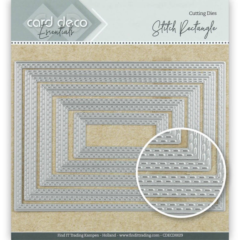 Card Deco Essentials Cutting Dies Stitch Rectangle