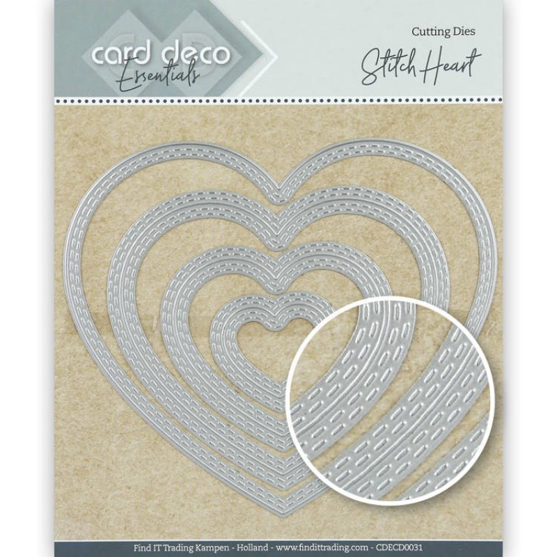 Card Deco Essentials Cutting Dies Stitch Heart