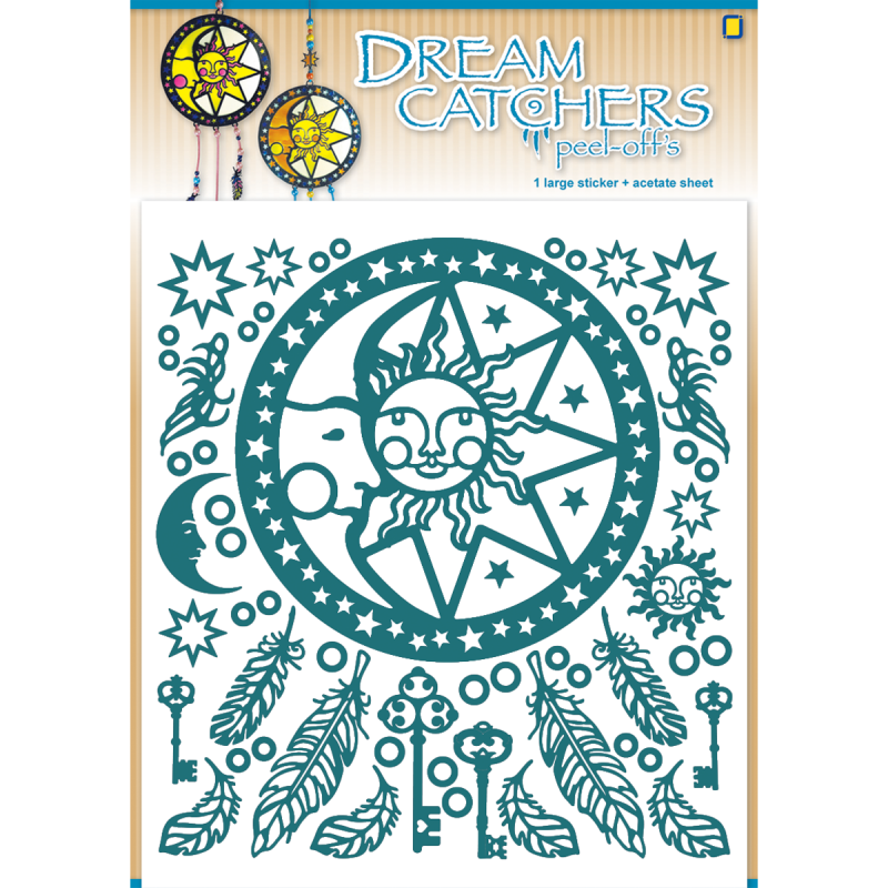 Turquoise Dream Catchers Peel-offs 