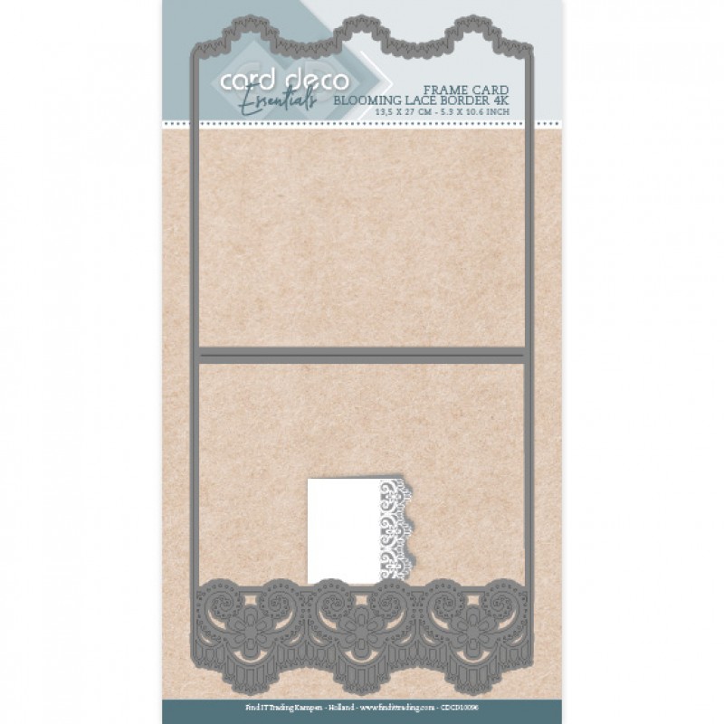 Card Deco Essentials Frame Dies - Blooming Lace Border - 4K