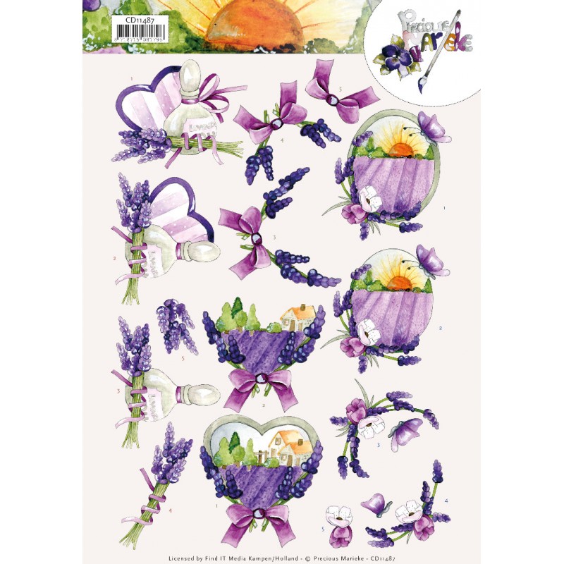 3D Cutting Sheet - Precious Marieke - Lavender