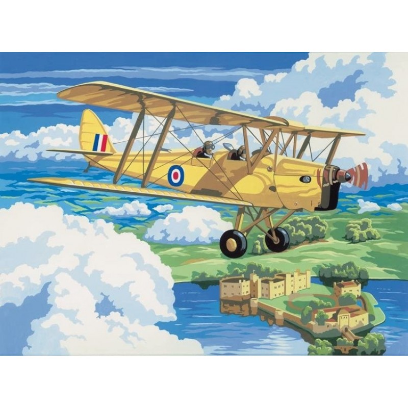 A3 Painting by numbers Nostalgic Plane