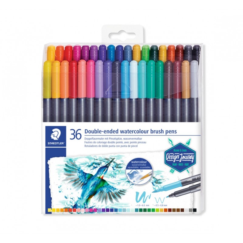 marsgraphic duo penseelmarker - set 36 st