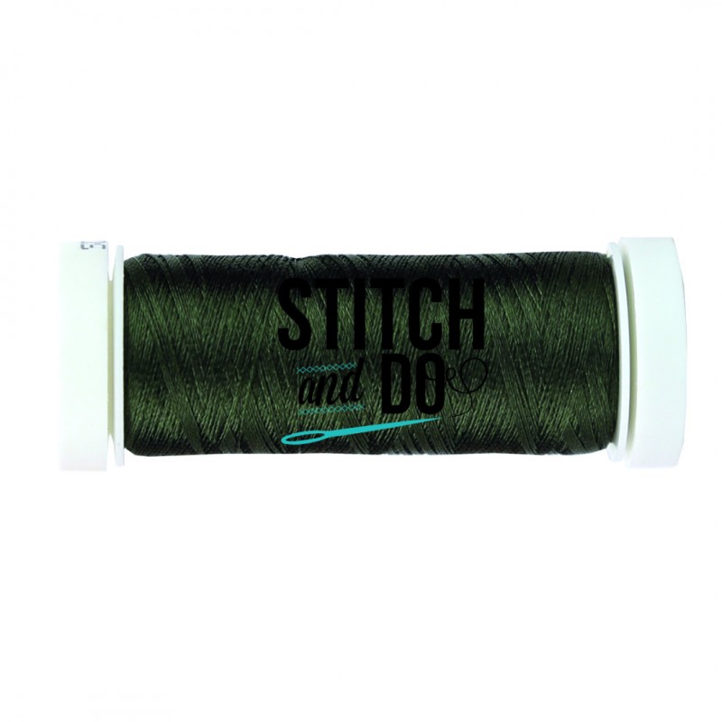 Pine Green Linen Embroidery Thread Stitch and Do