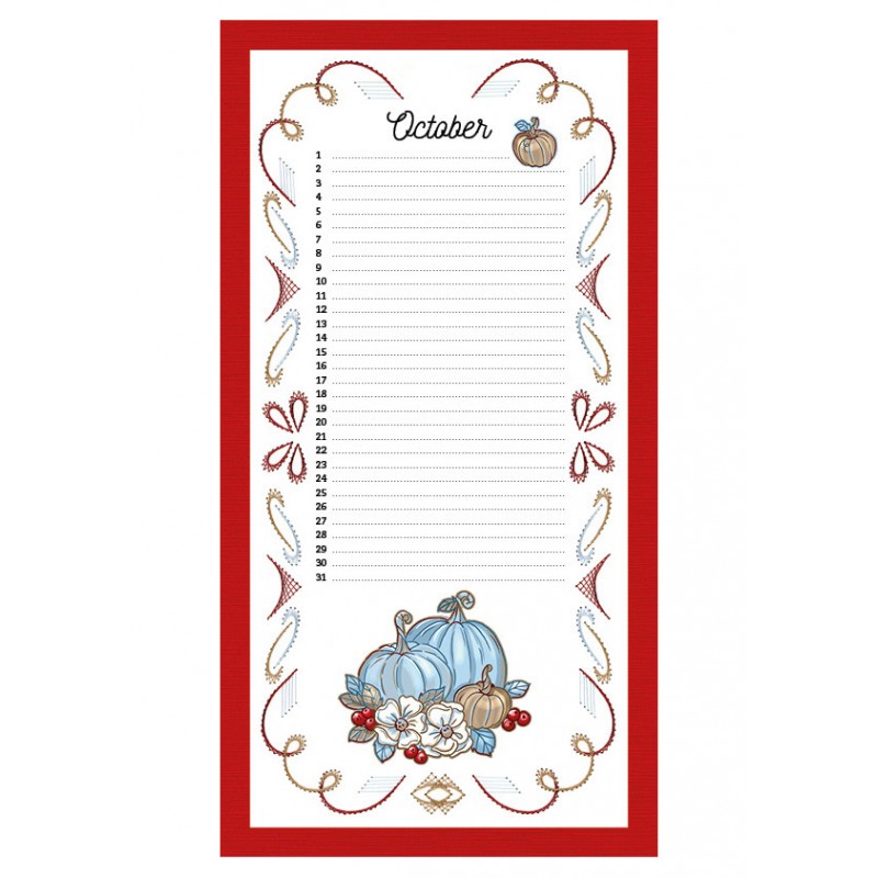 Embroidery Birthday Calendar - ENG